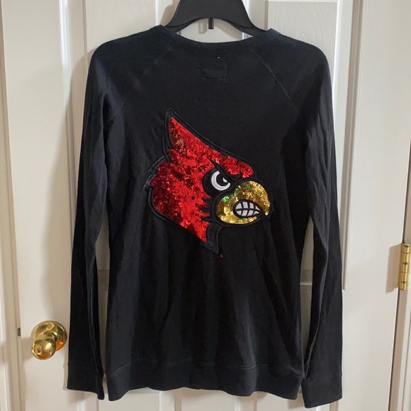 PINK Victoria’s Secret Sequin UL Cardinal Cardigan - Picture 2 of 8